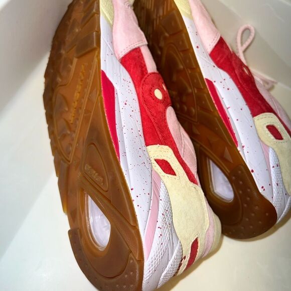 Saucony MEN 9.5 G9 Shadow 5 Scoops Strawberry vanilla ice cream sneakers RARE!!! - Picture 10 of 16